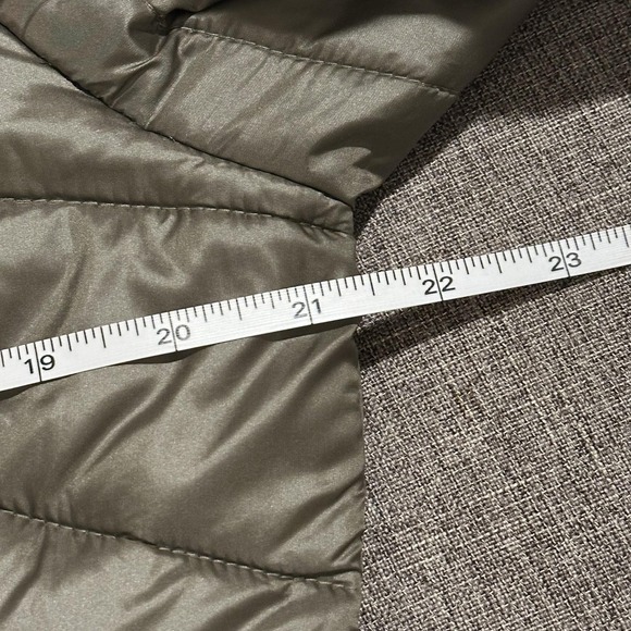 Columbia Jacket Womens Large Green Hooded Quilted Puffer Full Zip Thermal Coat - Picture 9 of 10